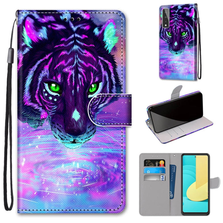 Coloured Drawing Cross Texture Horizontal Flip PU Leather Case with Holder & Card Slots & Wallet & Lanyard, For Huawei Y9a, For Honor 10X Lite, For LG Stylo 7 5G, For Motorola Moto E7