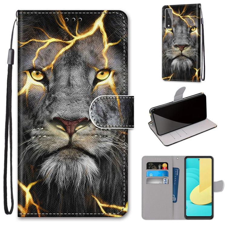 Coloured Drawing Cross Texture Horizontal Flip PU Leather Case with Holder & Card Slots & Wallet & Lanyard, For Huawei Y9a, For Honor 10X Lite, For LG Stylo 7 5G, For Motorola Moto E7