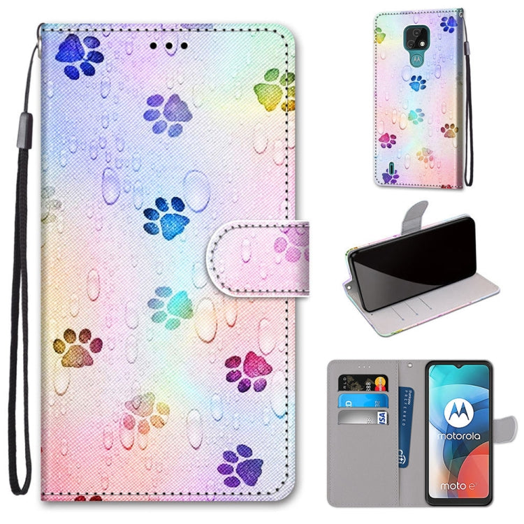 Coloured Drawing Cross Texture Horizontal Flip PU Leather Case with Holder & Card Slots & Wallet & Lanyard, For Huawei Y9a, For Honor 10X Lite, For LG Stylo 7 5G, For Motorola Moto E7