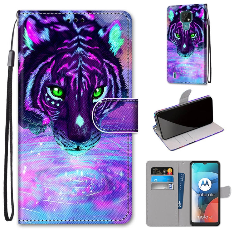 Coloured Drawing Cross Texture Horizontal Flip PU Leather Case with Holder & Card Slots & Wallet & Lanyard, For Huawei Y9a, For Honor 10X Lite, For LG Stylo 7 5G, For Motorola Moto E7