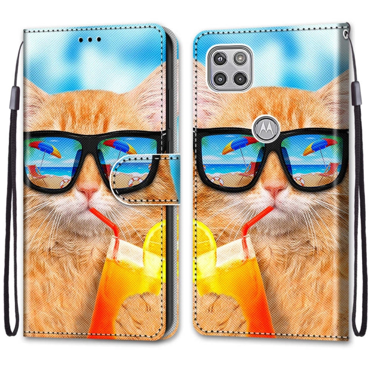 Coloured Drawing Cross Texture Horizontal Flip PU Leather Case with Holder & Card Slots & Wallet & Lanyard, For Motorola Moto G 5G, For Motorola Moto G 5G Plus, For OPPO A52 / A92 / A72, For Alcatel 1L (2021)