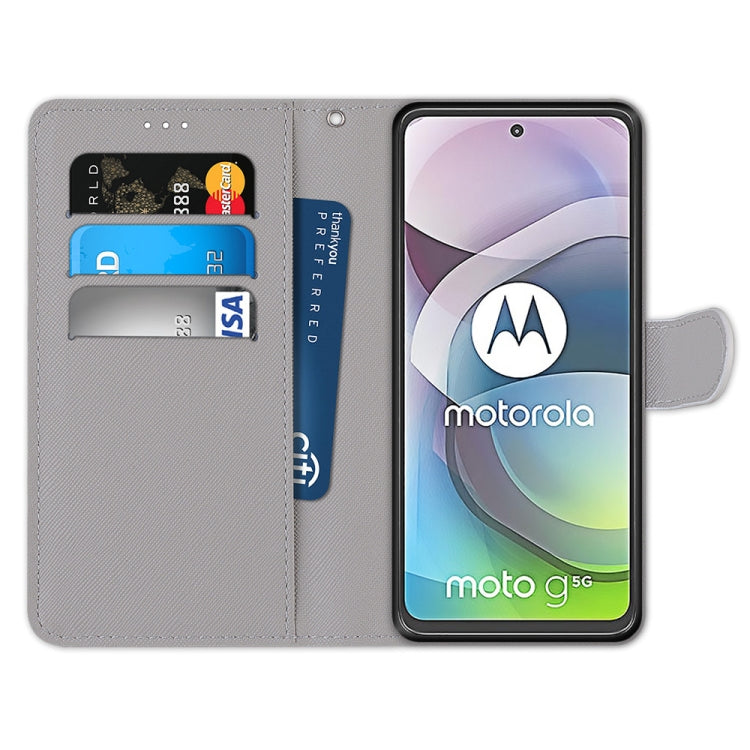 Coloured Drawing Cross Texture Horizontal Flip PU Leather Case with Holder & Card Slots & Wallet & Lanyard, For Motorola Moto G 5G, For Motorola Moto G 5G Plus, For OPPO A52 / A92 / A72, For Alcatel 1L (2021)