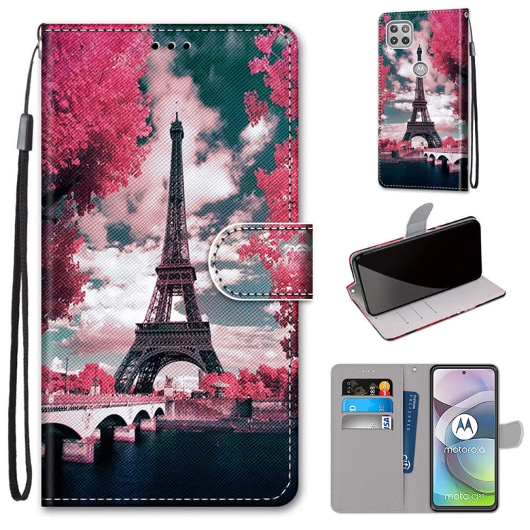 Coloured Drawing Cross Texture Horizontal Flip PU Leather Case with Holder & Card Slots & Wallet & Lanyard, For Motorola Moto G 5G, For Motorola Moto G 5G Plus, For OPPO A52 / A92 / A72, For Alcatel 1L (2021)