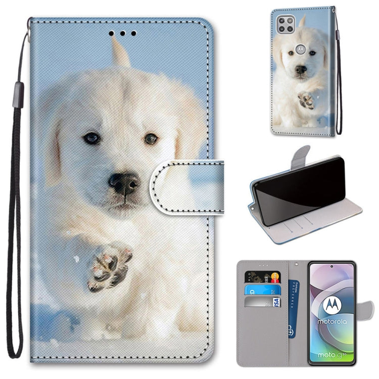 Coloured Drawing Cross Texture Horizontal Flip PU Leather Case with Holder & Card Slots & Wallet & Lanyard, For Motorola Moto G 5G, For Motorola Moto G 5G Plus, For OPPO A52 / A92 / A72, For Alcatel 1L (2021)