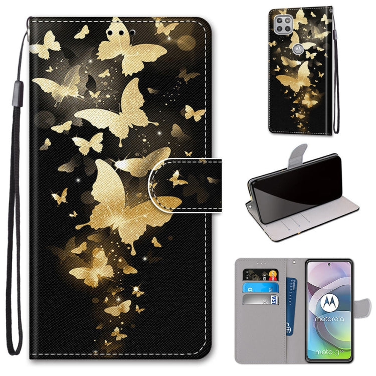 Coloured Drawing Cross Texture Horizontal Flip PU Leather Case with Holder & Card Slots & Wallet & Lanyard, For Motorola Moto G 5G, For Motorola Moto G 5G Plus, For OPPO A52 / A92 / A72, For Alcatel 1L (2021)
