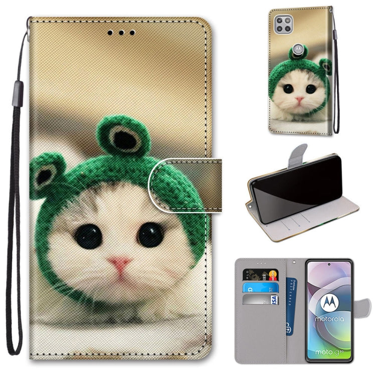 Coloured Drawing Cross Texture Horizontal Flip PU Leather Case with Holder & Card Slots & Wallet & Lanyard, For Motorola Moto G 5G, For Motorola Moto G 5G Plus, For OPPO A52 / A92 / A72, For Alcatel 1L (2021)