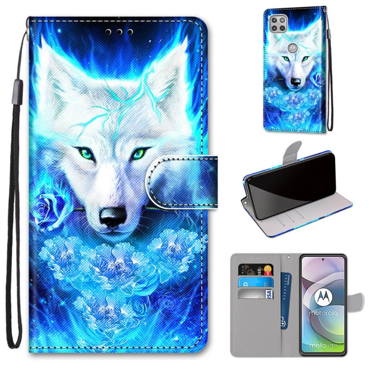 Coloured Drawing Cross Texture Horizontal Flip PU Leather Case with Holder & Card Slots & Wallet & Lanyard, For Motorola Moto G 5G, For Motorola Moto G 5G Plus, For OPPO A52 / A92 / A72, For Alcatel 1L (2021)