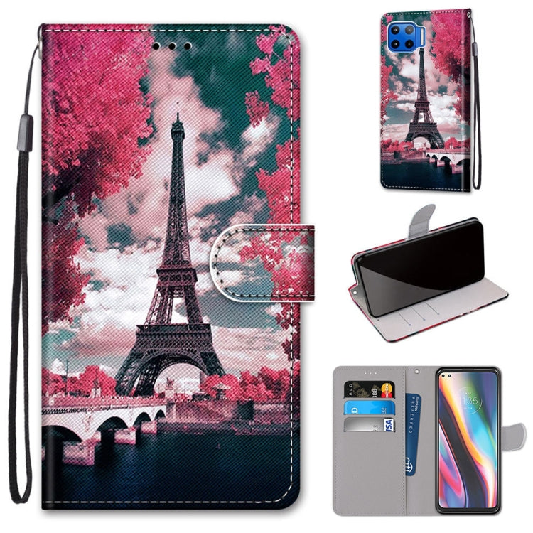 Coloured Drawing Cross Texture Horizontal Flip PU Leather Case with Holder & Card Slots & Wallet & Lanyard, For Motorola Moto G 5G, For Motorola Moto G 5G Plus, For OPPO A52 / A92 / A72, For Alcatel 1L (2021)