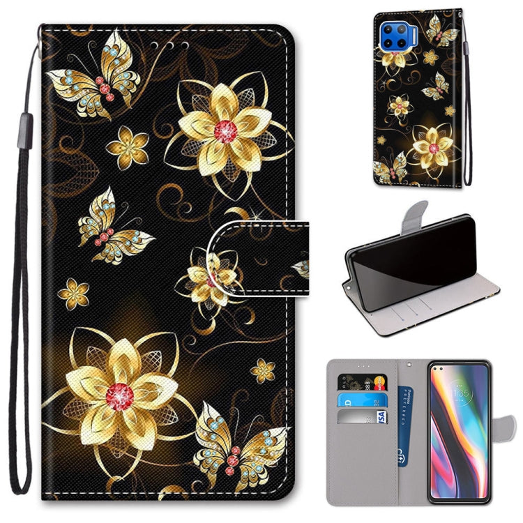 Coloured Drawing Cross Texture Horizontal Flip PU Leather Case with Holder & Card Slots & Wallet & Lanyard, For Motorola Moto G 5G, For Motorola Moto G 5G Plus, For OPPO A52 / A92 / A72, For Alcatel 1L (2021)