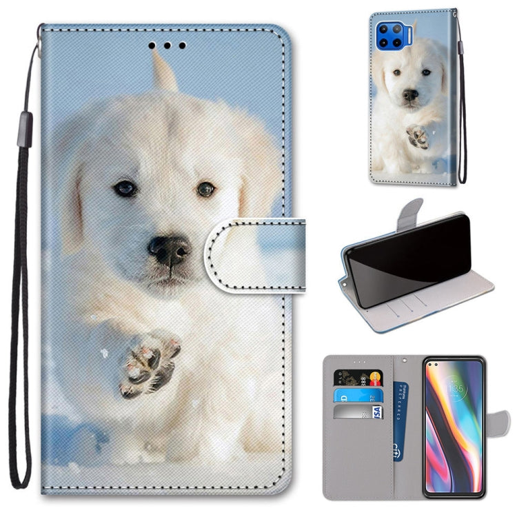 Coloured Drawing Cross Texture Horizontal Flip PU Leather Case with Holder & Card Slots & Wallet & Lanyard, For Motorola Moto G 5G, For Motorola Moto G 5G Plus, For OPPO A52 / A92 / A72, For Alcatel 1L (2021)
