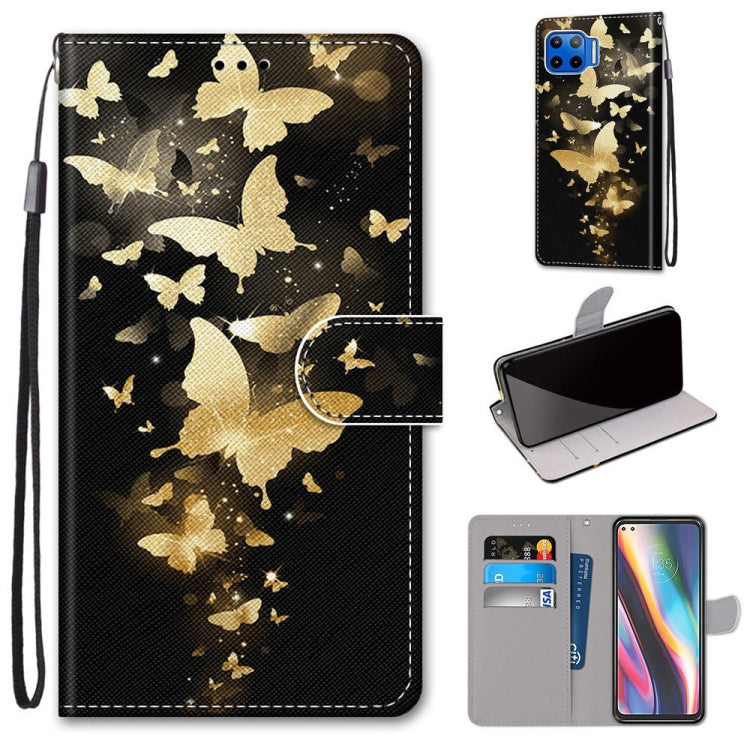 Coloured Drawing Cross Texture Horizontal Flip PU Leather Case with Holder & Card Slots & Wallet & Lanyard, For Motorola Moto G 5G, For Motorola Moto G 5G Plus, For OPPO A52 / A92 / A72, For Alcatel 1L (2021)