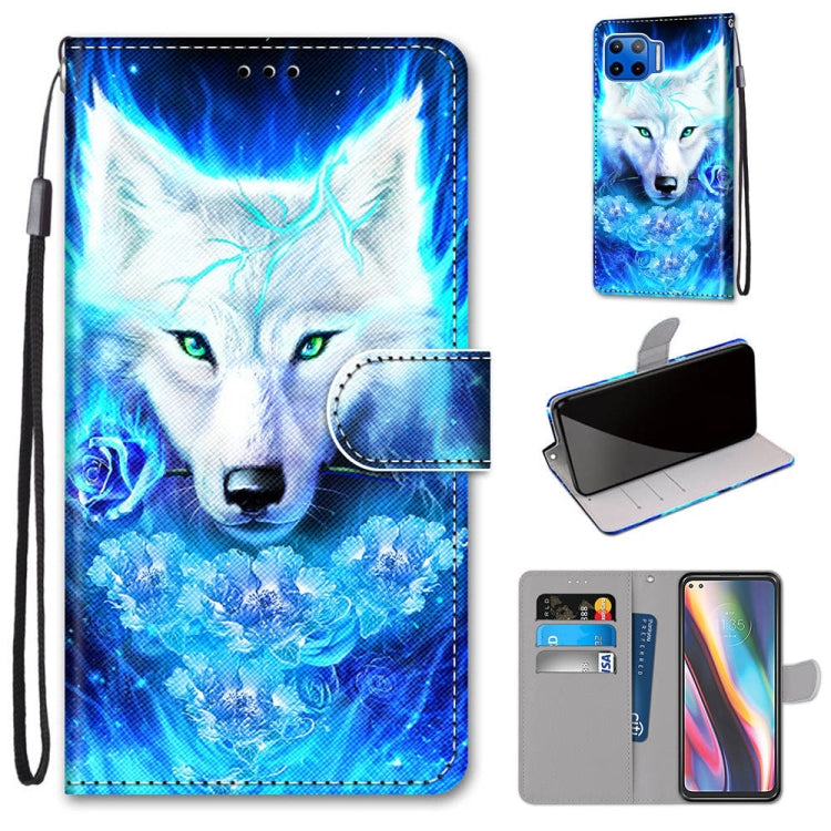 Coloured Drawing Cross Texture Horizontal Flip PU Leather Case with Holder & Card Slots & Wallet & Lanyard, For Motorola Moto G 5G, For Motorola Moto G 5G Plus, For OPPO A52 / A92 / A72, For Alcatel 1L (2021)