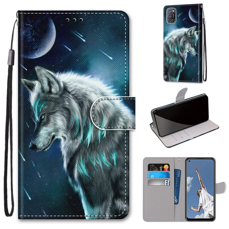 Coloured Drawing Cross Texture Horizontal Flip PU Leather Case with Holder & Card Slots & Wallet & Lanyard, For Motorola Moto G 5G, For Motorola Moto G 5G Plus, For OPPO A52 / A92 / A72, For Alcatel 1L (2021)