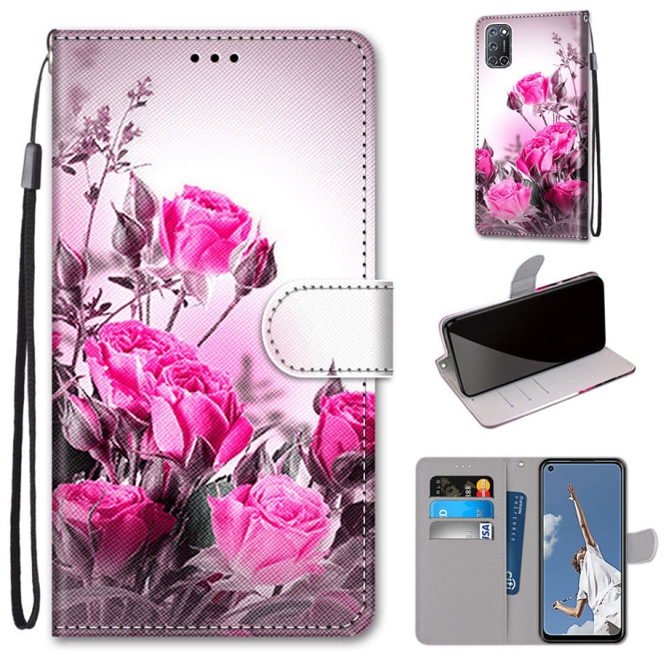 Coloured Drawing Cross Texture Horizontal Flip PU Leather Case with Holder & Card Slots & Wallet & Lanyard, For Motorola Moto G 5G, For Motorola Moto G 5G Plus, For OPPO A52 / A92 / A72, For Alcatel 1L (2021)