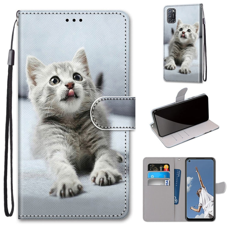 Coloured Drawing Cross Texture Horizontal Flip PU Leather Case with Holder & Card Slots & Wallet & Lanyard, For Motorola Moto G 5G, For Motorola Moto G 5G Plus, For OPPO A52 / A92 / A72, For Alcatel 1L (2021)