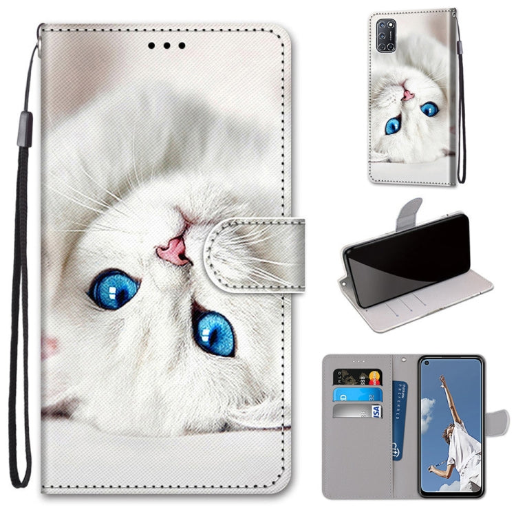 Coloured Drawing Cross Texture Horizontal Flip PU Leather Case with Holder & Card Slots & Wallet & Lanyard, For Motorola Moto G 5G, For Motorola Moto G 5G Plus, For OPPO A52 / A92 / A72, For Alcatel 1L (2021)
