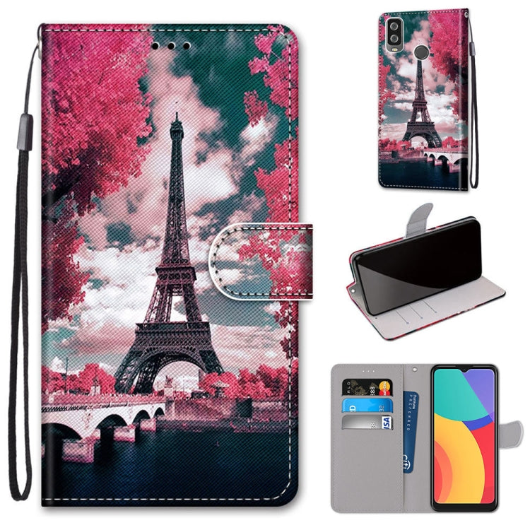 Coloured Drawing Cross Texture Horizontal Flip PU Leather Case with Holder & Card Slots & Wallet & Lanyard, For Motorola Moto G 5G, For Motorola Moto G 5G Plus, For OPPO A52 / A92 / A72, For Alcatel 1L (2021)