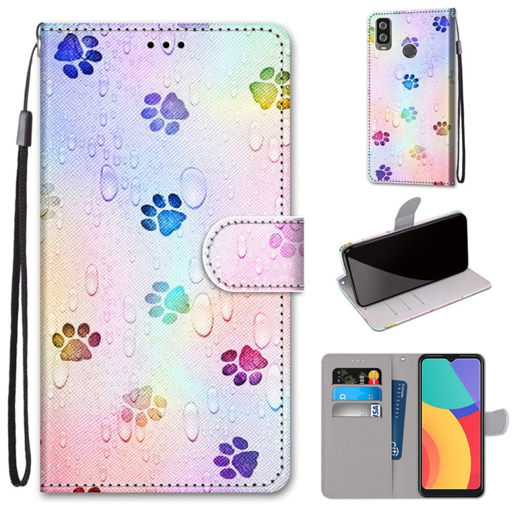 Coloured Drawing Cross Texture Horizontal Flip PU Leather Case with Holder & Card Slots & Wallet & Lanyard, For Motorola Moto G 5G, For Motorola Moto G 5G Plus, For OPPO A52 / A92 / A72, For Alcatel 1L (2021)
