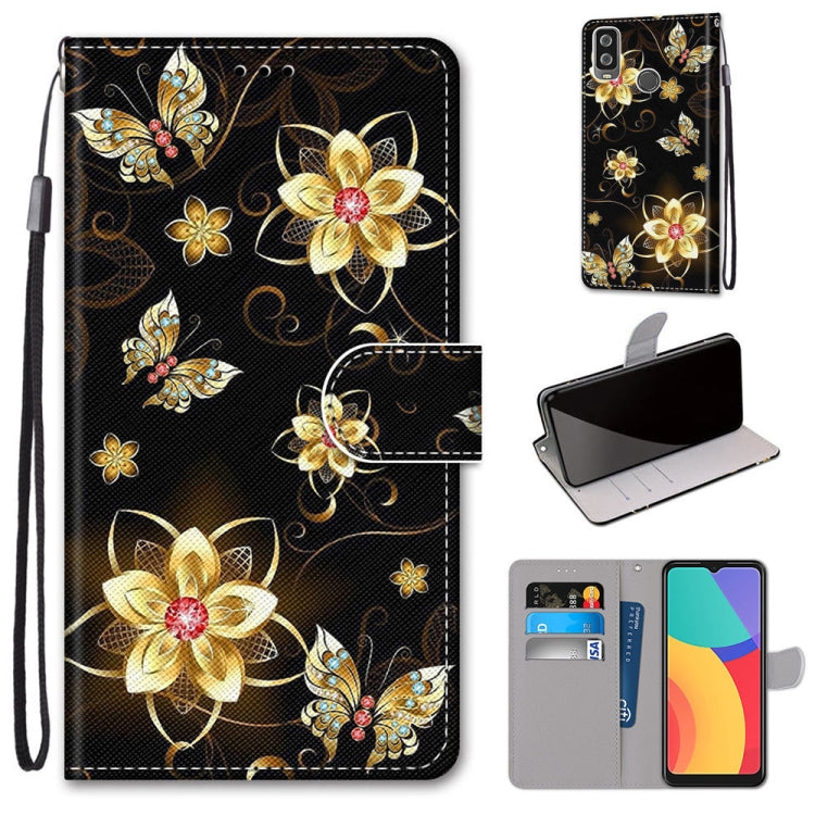 Coloured Drawing Cross Texture Horizontal Flip PU Leather Case with Holder & Card Slots & Wallet & Lanyard, For Motorola Moto G 5G, For Motorola Moto G 5G Plus, For OPPO A52 / A92 / A72, For Alcatel 1L (2021)