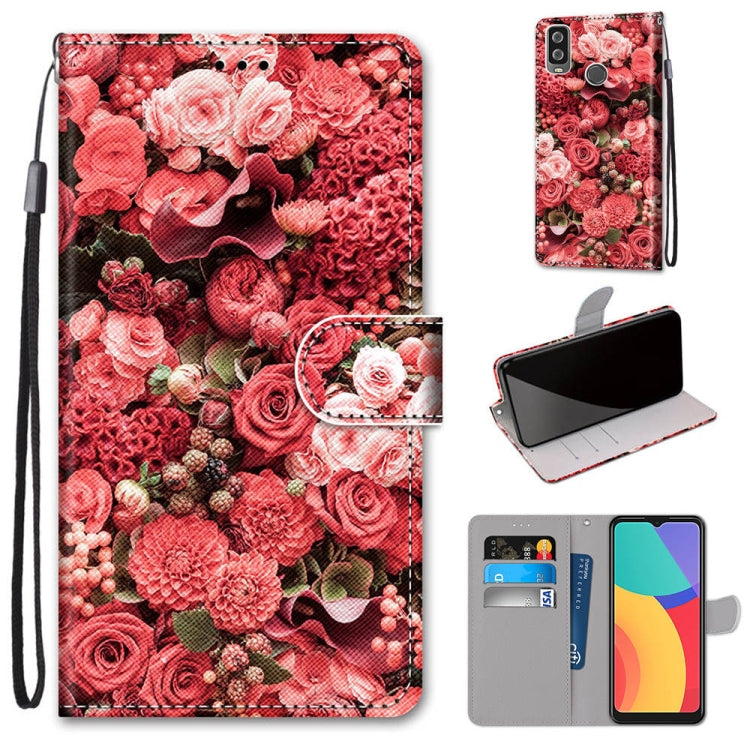 Coloured Drawing Cross Texture Horizontal Flip PU Leather Case with Holder & Card Slots & Wallet & Lanyard, For Motorola Moto G 5G, For Motorola Moto G 5G Plus, For OPPO A52 / A92 / A72, For Alcatel 1L (2021)