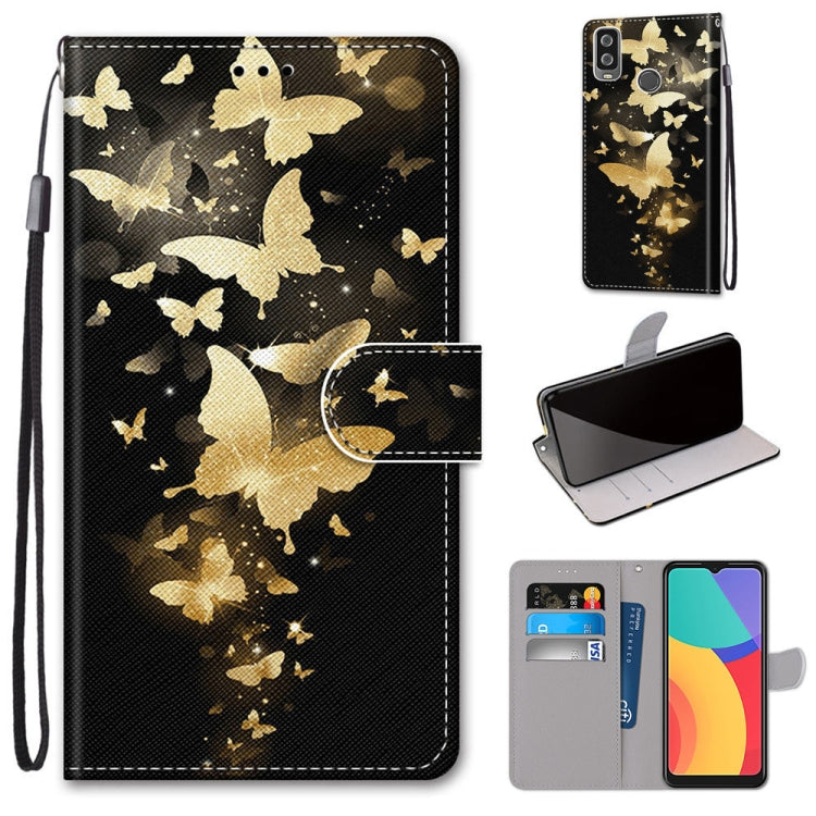 Coloured Drawing Cross Texture Horizontal Flip PU Leather Case with Holder & Card Slots & Wallet & Lanyard, For Motorola Moto G 5G, For Motorola Moto G 5G Plus, For OPPO A52 / A92 / A72, For Alcatel 1L (2021)