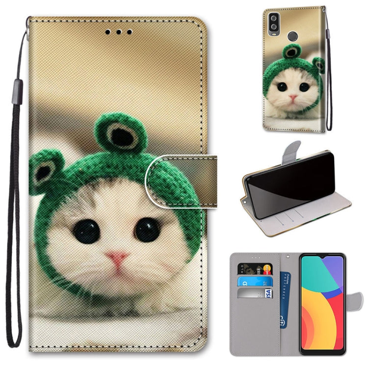 Coloured Drawing Cross Texture Horizontal Flip PU Leather Case with Holder & Card Slots & Wallet & Lanyard, For Motorola Moto G 5G, For Motorola Moto G 5G Plus, For OPPO A52 / A92 / A72, For Alcatel 1L (2021)