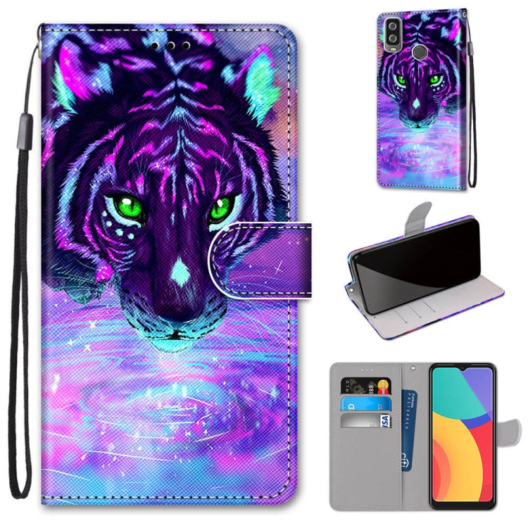 Coloured Drawing Cross Texture Horizontal Flip PU Leather Case with Holder & Card Slots & Wallet & Lanyard, For Motorola Moto G 5G, For Motorola Moto G 5G Plus, For OPPO A52 / A92 / A72, For Alcatel 1L (2021)