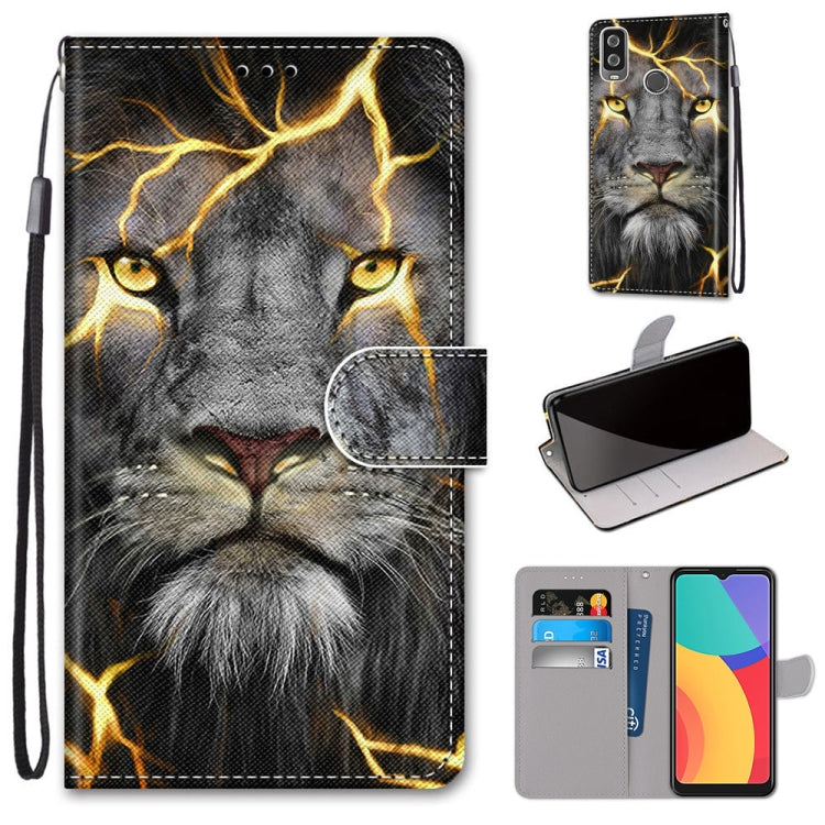 Coloured Drawing Cross Texture Horizontal Flip PU Leather Case with Holder & Card Slots & Wallet & Lanyard, For Motorola Moto G 5G, For Motorola Moto G 5G Plus, For OPPO A52 / A92 / A72, For Alcatel 1L (2021)