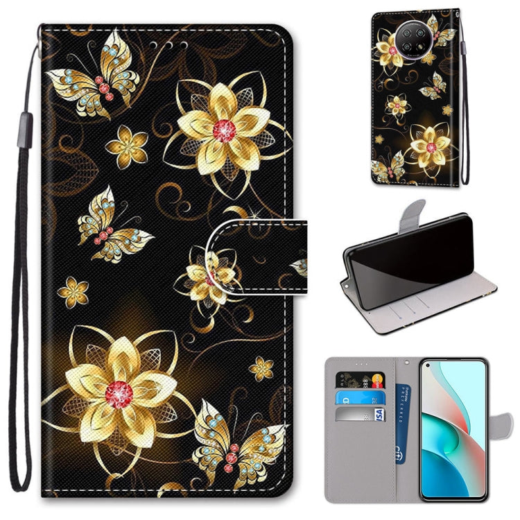 Coloured Drawing Cross Texture Horizontal Flip PU Leather Case with Holder & Card Slots & Wallet & Lanyard, For Xiaomi Redmi Note 9 4G / 9 Power, For Xiaomi Redmi Note 9T / Note 9 5G, For Xiaomi Poco M3, For Xiaomi Poco X3 NFC