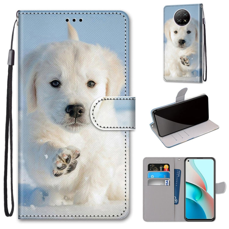 Coloured Drawing Cross Texture Horizontal Flip PU Leather Case with Holder & Card Slots & Wallet & Lanyard, For Xiaomi Redmi Note 9 4G / 9 Power, For Xiaomi Redmi Note 9T / Note 9 5G, For Xiaomi Poco M3, For Xiaomi Poco X3 NFC