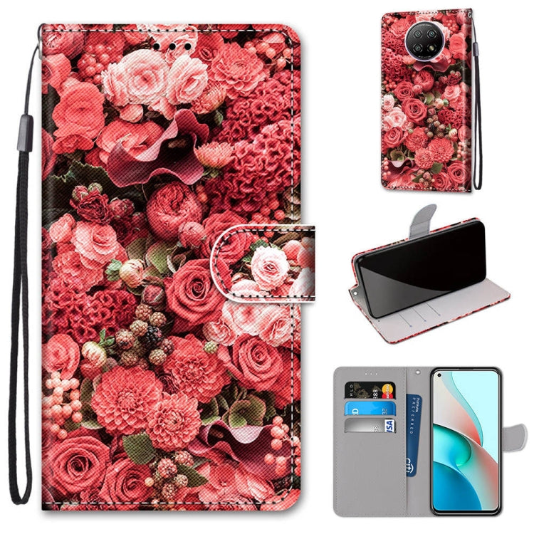 Coloured Drawing Cross Texture Horizontal Flip PU Leather Case with Holder & Card Slots & Wallet & Lanyard, For Xiaomi Redmi Note 9 4G / 9 Power, For Xiaomi Redmi Note 9T / Note 9 5G, For Xiaomi Poco M3, For Xiaomi Poco X3 NFC