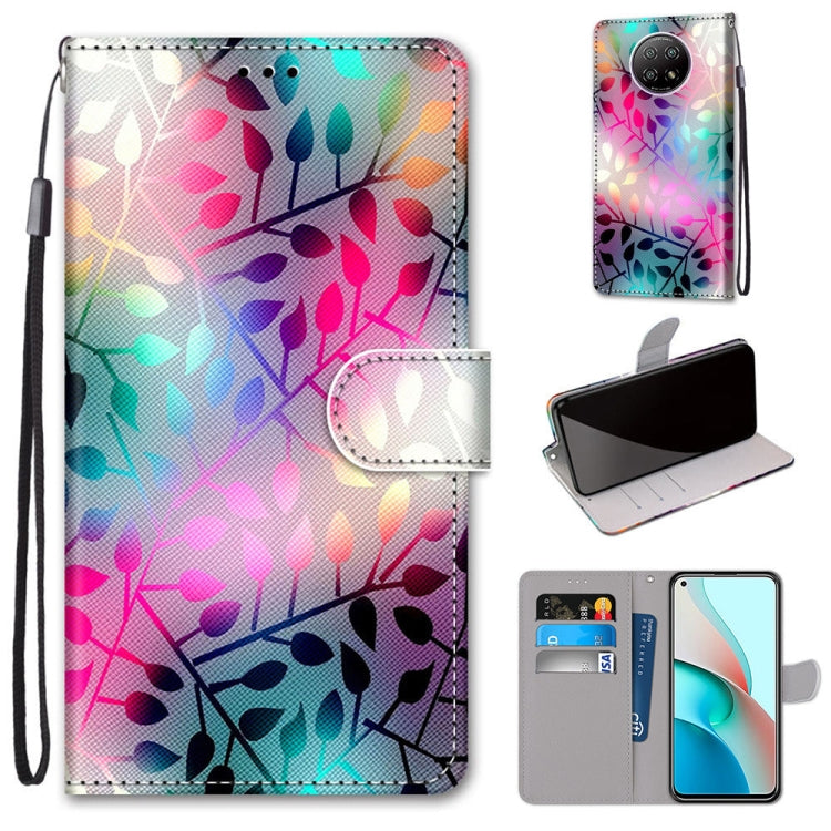 Coloured Drawing Cross Texture Horizontal Flip PU Leather Case with Holder & Card Slots & Wallet & Lanyard, For Xiaomi Redmi Note 9 4G / 9 Power, For Xiaomi Redmi Note 9T / Note 9 5G, For Xiaomi Poco M3, For Xiaomi Poco X3 NFC