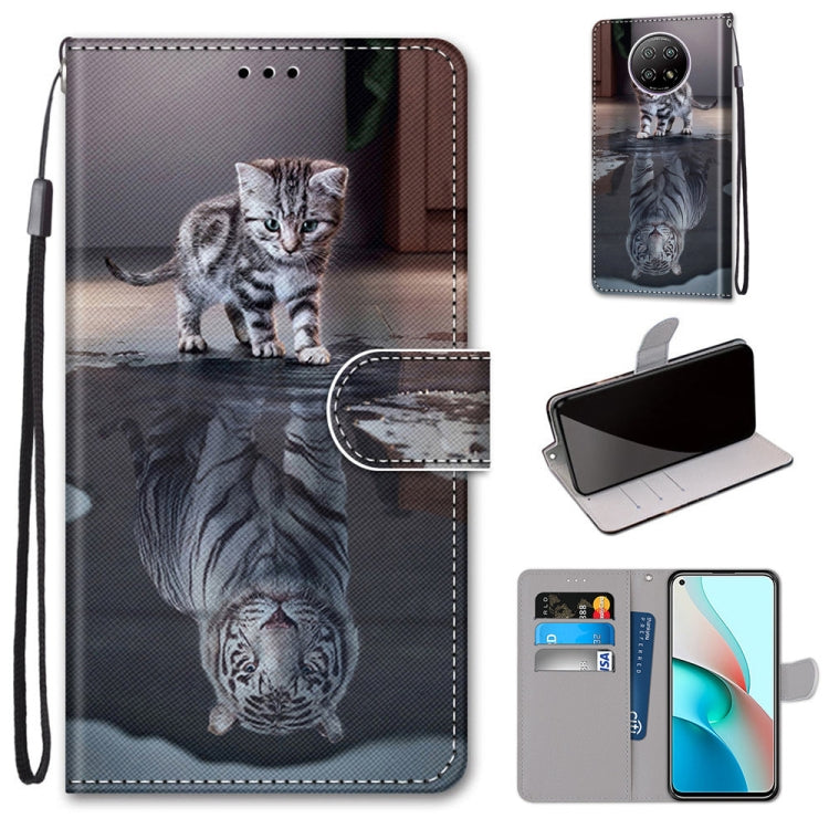 Coloured Drawing Cross Texture Horizontal Flip PU Leather Case with Holder & Card Slots & Wallet & Lanyard, For Xiaomi Redmi Note 9 4G / 9 Power, For Xiaomi Redmi Note 9T / Note 9 5G, For Xiaomi Poco M3, For Xiaomi Poco X3 NFC