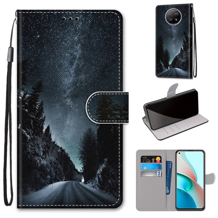 Coloured Drawing Cross Texture Horizontal Flip PU Leather Case with Holder & Card Slots & Wallet & Lanyard, For Xiaomi Redmi Note 9 4G / 9 Power, For Xiaomi Redmi Note 9T / Note 9 5G, For Xiaomi Poco M3, For Xiaomi Poco X3 NFC
