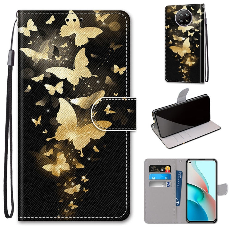 Coloured Drawing Cross Texture Horizontal Flip PU Leather Case with Holder & Card Slots & Wallet & Lanyard, For Xiaomi Redmi Note 9 4G / 9 Power, For Xiaomi Redmi Note 9T / Note 9 5G, For Xiaomi Poco M3, For Xiaomi Poco X3 NFC