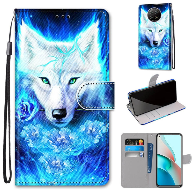 Coloured Drawing Cross Texture Horizontal Flip PU Leather Case with Holder & Card Slots & Wallet & Lanyard, For Xiaomi Redmi Note 9 4G / 9 Power, For Xiaomi Redmi Note 9T / Note 9 5G, For Xiaomi Poco M3, For Xiaomi Poco X3 NFC