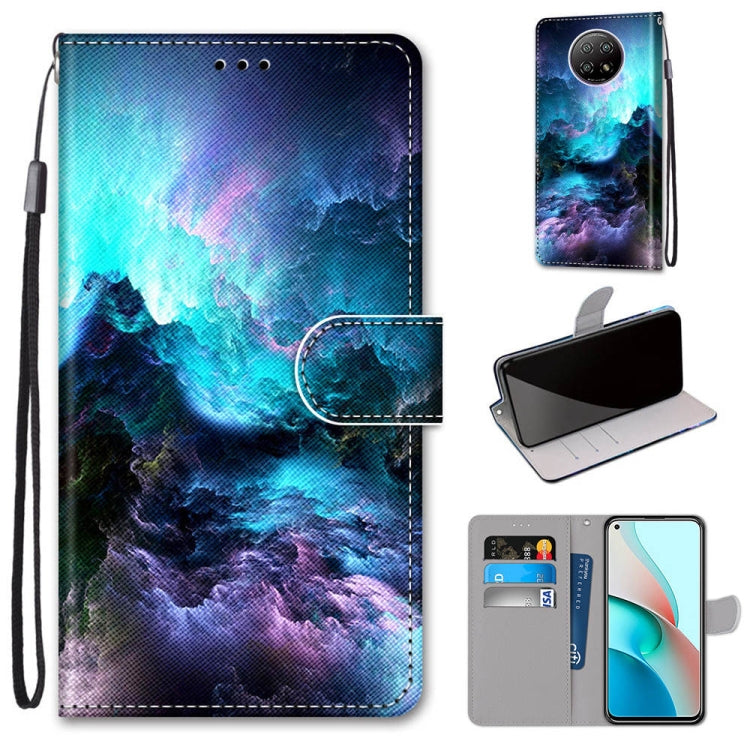 Coloured Drawing Cross Texture Horizontal Flip PU Leather Case with Holder & Card Slots & Wallet & Lanyard, For Xiaomi Redmi Note 9 4G / 9 Power, For Xiaomi Redmi Note 9T / Note 9 5G, For Xiaomi Poco M3, For Xiaomi Poco X3 NFC