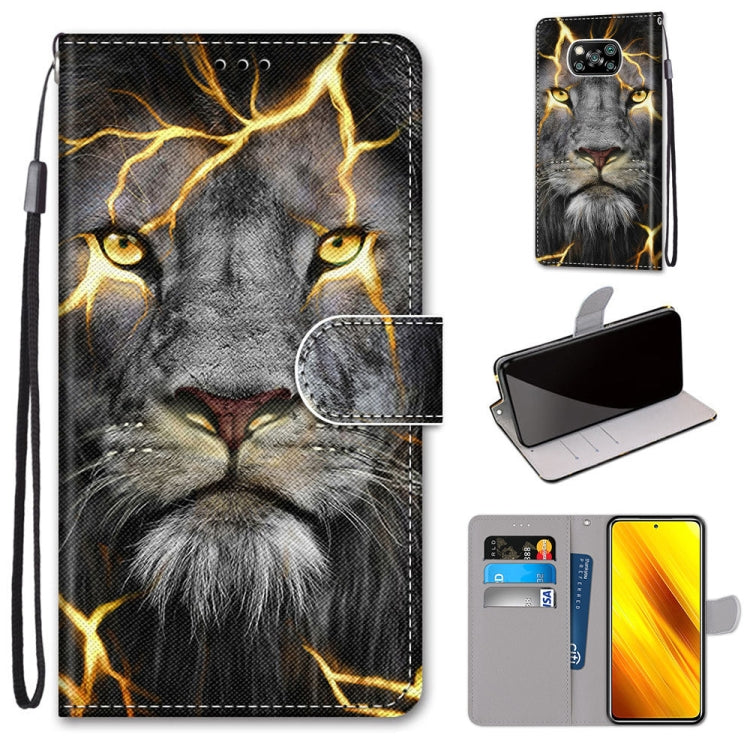 Coloured Drawing Cross Texture Horizontal Flip PU Leather Case with Holder & Card Slots & Wallet & Lanyard, For Xiaomi Redmi Note 9 4G / 9 Power, For Xiaomi Redmi Note 9T / Note 9 5G, For Xiaomi Poco M3, For Xiaomi Poco X3 NFC