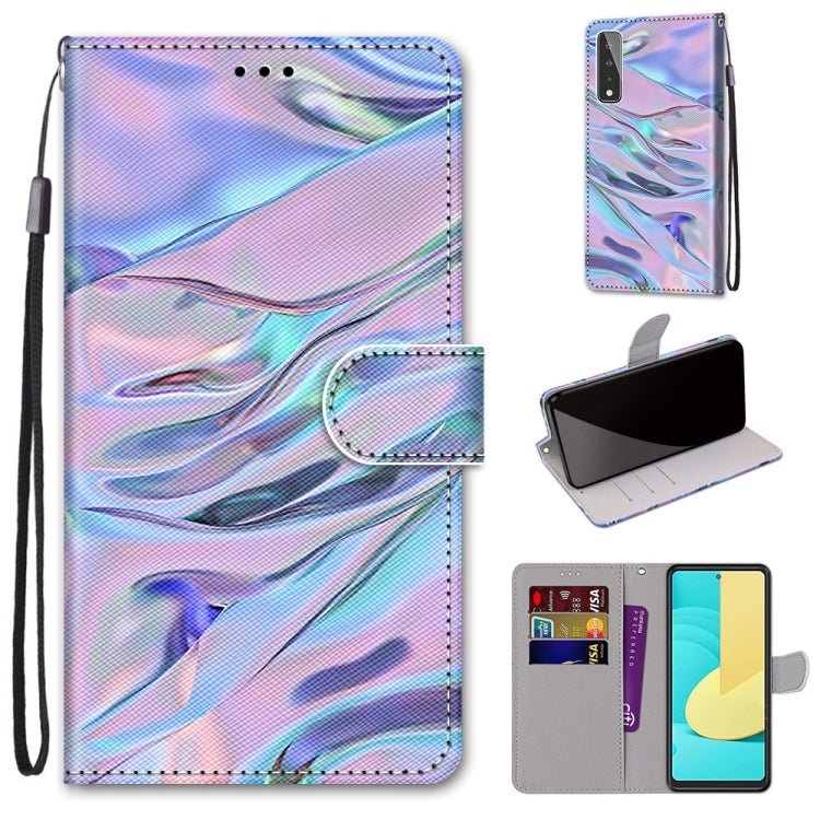 Coloured Drawing Cross Texture Horizontal Flip PU Leather Case with Holder & Card Slots & Wallet & Lanyard, For Motorola Moto G8 Power, For Motorola Moto G 5G Plus, For Huawei Mate 40 Pro, For LG Stylo 7 5G
