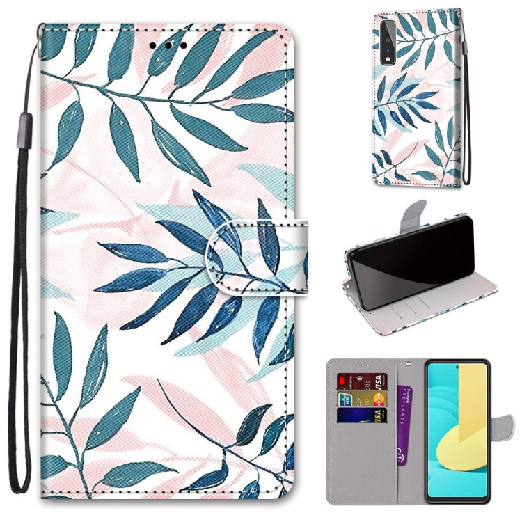 Coloured Drawing Cross Texture Horizontal Flip PU Leather Case with Holder & Card Slots & Wallet & Lanyard, For Motorola Moto G8 Power, For Motorola Moto G 5G Plus, For Huawei Mate 40 Pro, For LG Stylo 7 5G