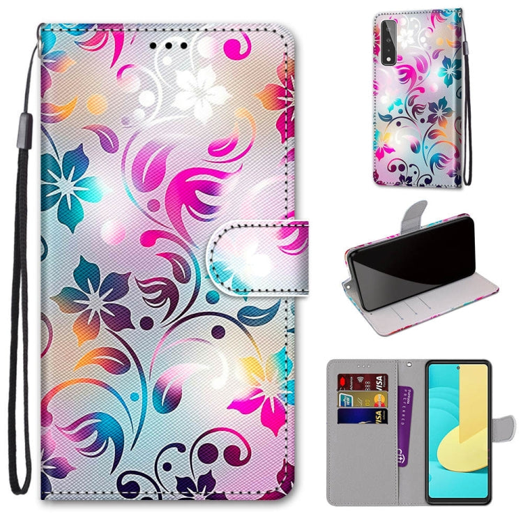 Coloured Drawing Cross Texture Horizontal Flip PU Leather Case with Holder & Card Slots & Wallet & Lanyard, For Motorola Moto G8 Power, For Motorola Moto G 5G Plus, For Huawei Mate 40 Pro, For LG Stylo 7 5G
