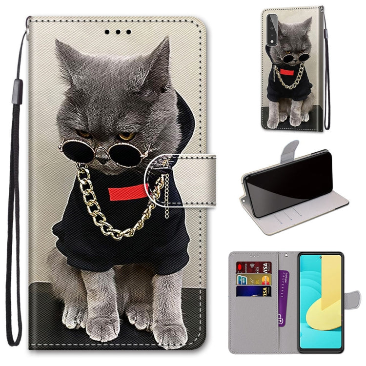Coloured Drawing Cross Texture Horizontal Flip PU Leather Case with Holder & Card Slots & Wallet & Lanyard, For Motorola Moto G8 Power, For Motorola Moto G 5G Plus, For Huawei Mate 40 Pro, For LG Stylo 7 5G