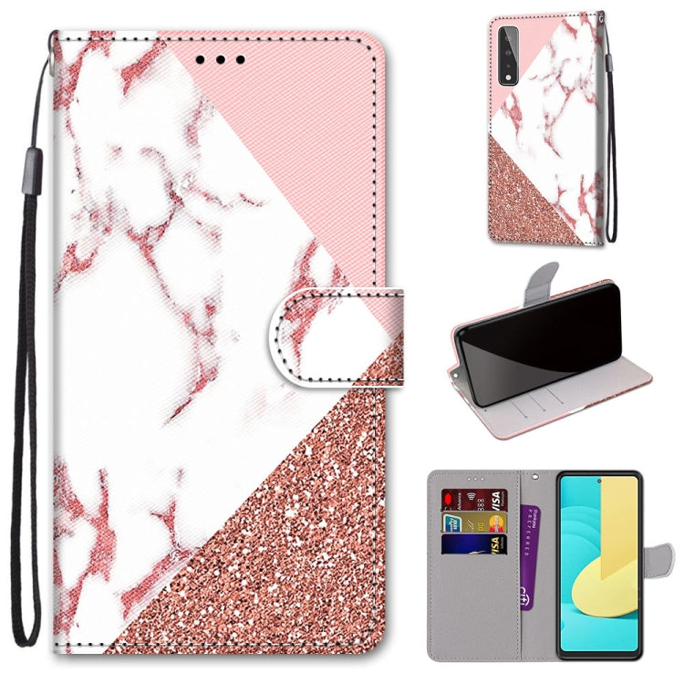 Coloured Drawing Cross Texture Horizontal Flip PU Leather Case with Holder & Card Slots & Wallet & Lanyard, For Motorola Moto G8 Power, For Motorola Moto G 5G Plus, For Huawei Mate 40 Pro, For LG Stylo 7 5G