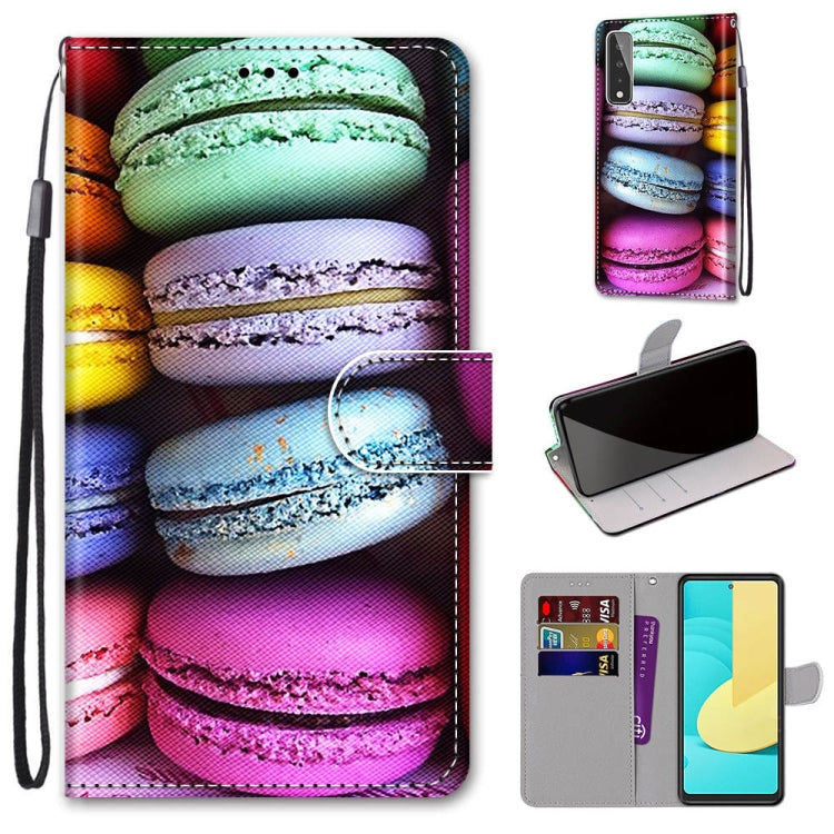Coloured Drawing Cross Texture Horizontal Flip PU Leather Case with Holder & Card Slots & Wallet & Lanyard, For Motorola Moto G8 Power, For Motorola Moto G 5G Plus, For Huawei Mate 40 Pro, For LG Stylo 7 5G