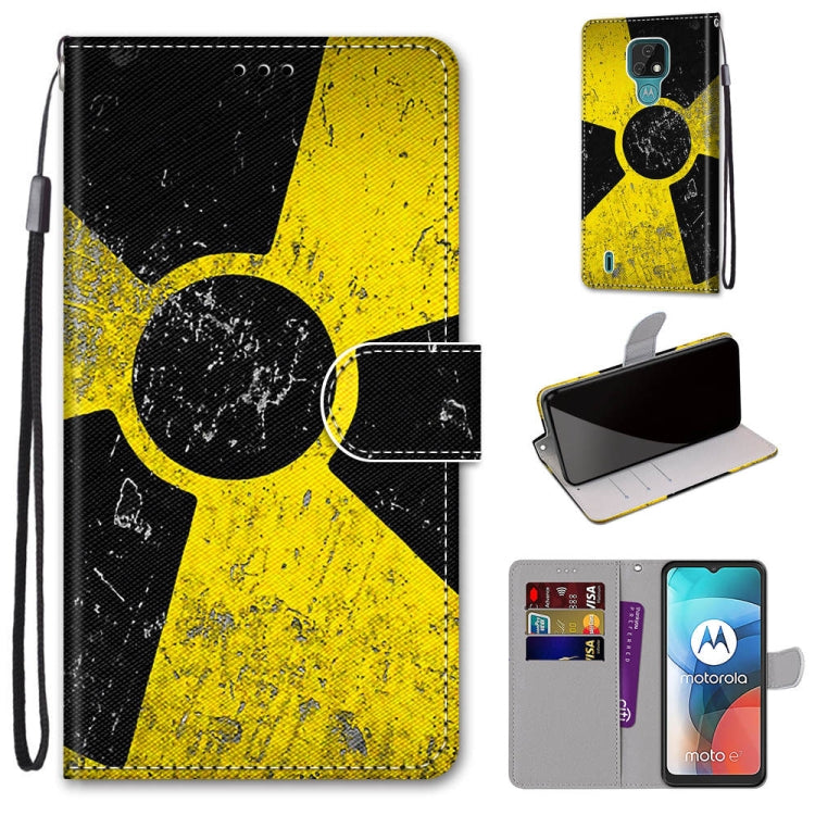 Coloured Drawing Cross Texture Horizontal Flip PU Leather Case with Holder & Card Slots & Wallet & Lanyard, For Motorola Moto E7, For Motorola Moto G 5G, For Motorola Moto E7 Plus / G9 Play / G9, For Motorola Moto G8