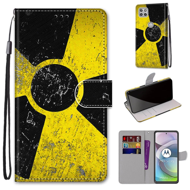 Coloured Drawing Cross Texture Horizontal Flip PU Leather Case with Holder & Card Slots & Wallet & Lanyard, For Motorola Moto E7, For Motorola Moto G 5G, For Motorola Moto E7 Plus / G9 Play / G9, For Motorola Moto G8