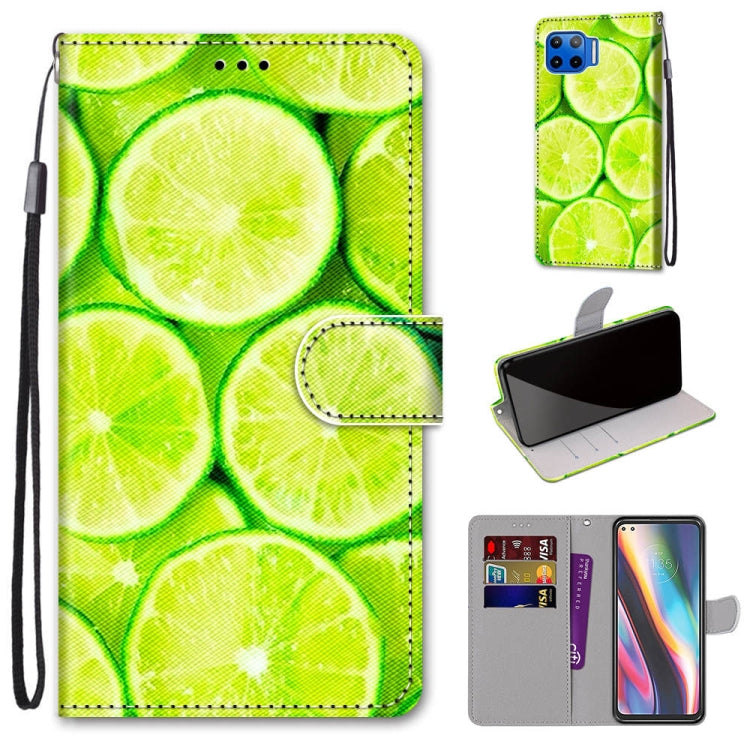 Coloured Drawing Cross Texture Horizontal Flip PU Leather Case with Holder & Card Slots & Wallet & Lanyard, For Motorola Moto G8 Power, For Motorola Moto G 5G Plus, For Huawei Mate 40 Pro, For LG Stylo 7 5G