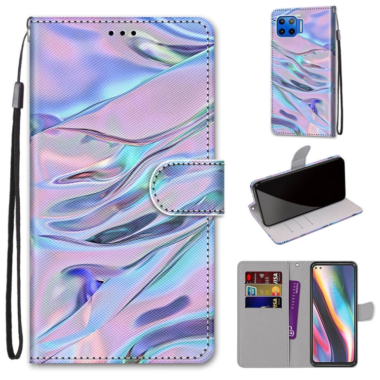 Coloured Drawing Cross Texture Horizontal Flip PU Leather Case with Holder & Card Slots & Wallet & Lanyard, For Motorola Moto G8 Power, For Motorola Moto G 5G Plus, For Huawei Mate 40 Pro, For LG Stylo 7 5G
