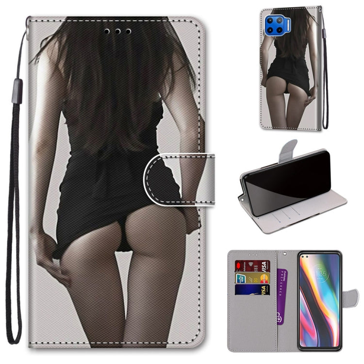 Coloured Drawing Cross Texture Horizontal Flip PU Leather Case with Holder & Card Slots & Wallet & Lanyard, For Motorola Moto G8 Power, For Motorola Moto G 5G Plus, For Huawei Mate 40 Pro, For LG Stylo 7 5G