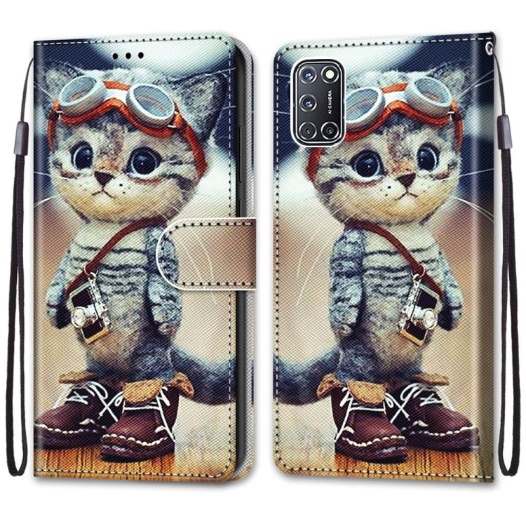 Coloured Drawing Cross Texture Horizontal Flip PU Leather Case with Holder & Card Slots & Wallet & Lanyard, For OPPO A52 / A92 / A72, For Alcatel 1L (2021), For Xiaomi Redmi 9 Power / Note 9 4G, For Huawei P smart 2021 / Y7a
